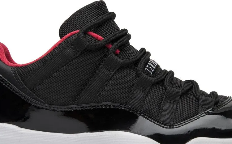 Air Jordan 11 Retro Low Bred Sneakers, Black
