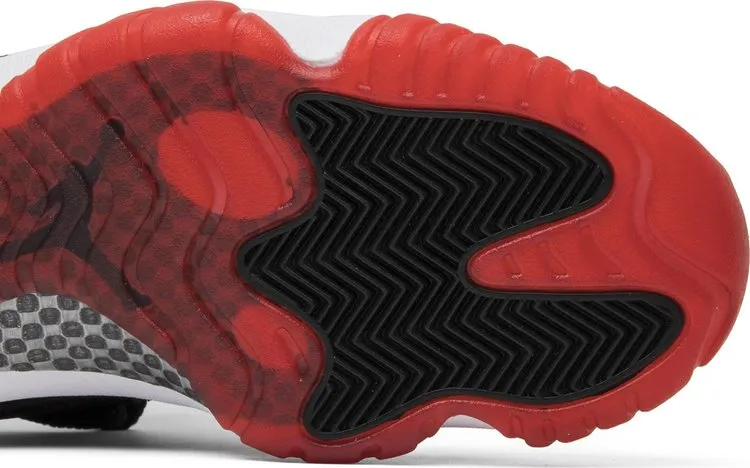 Air Jordan 11 Retro Low Bred Sneakers, Black