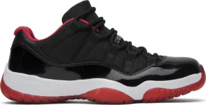 Air Jordan 11 Retro Low Bred Sneakers, Black