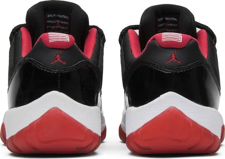 Air Jordan 11 Retro Low Bred Sneakers, Black