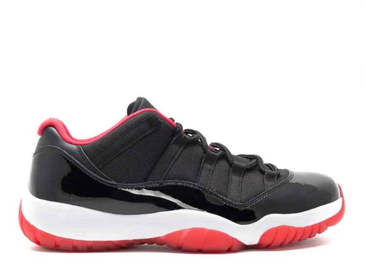 AIR JORDAN 11 RETRO LOW 'BRED' sneakers, black