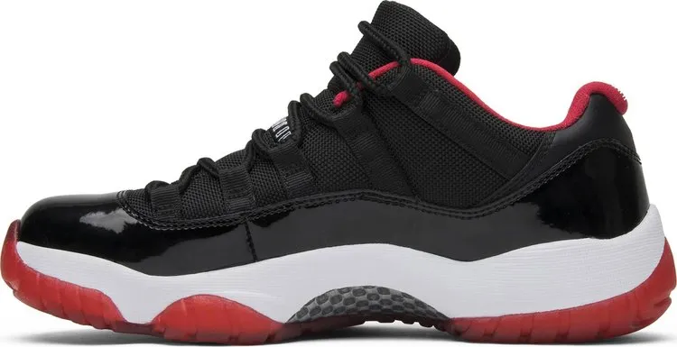 Air Jordan 11 Retro Low Bred Sneakers, Black