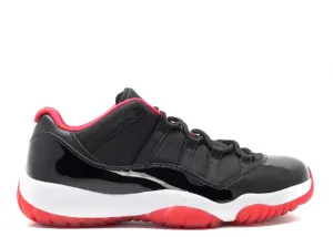 AIR JORDAN 11 RETRO LOW 'BRED' sneakers, black