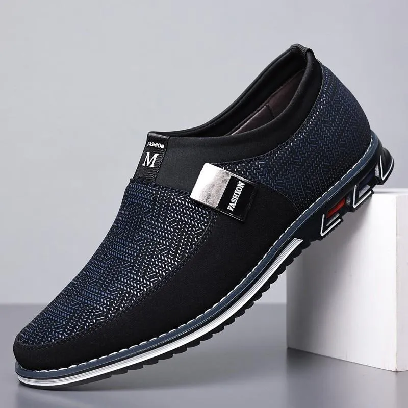 Big Size Men Casual Breathable Slip on Driving Shoes