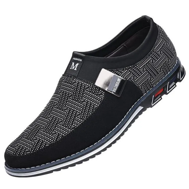 Big Size Men Casual Breathable Slip on Driving Shoes