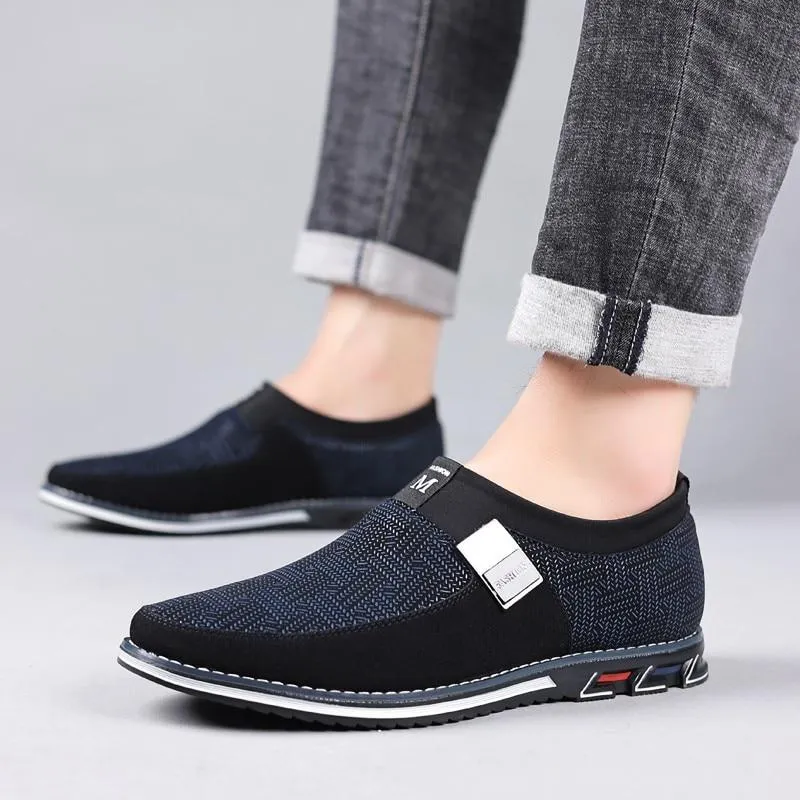 Big Size Men Casual Breathable Slip on Driving Shoes