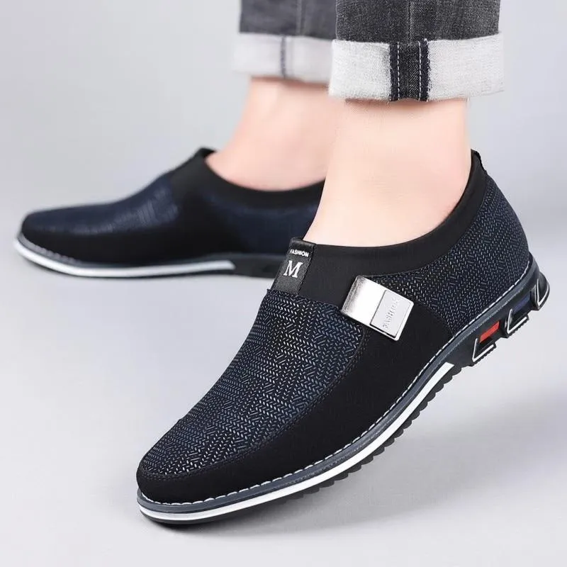 Big Size Men Casual Breathable Slip on Driving Shoes