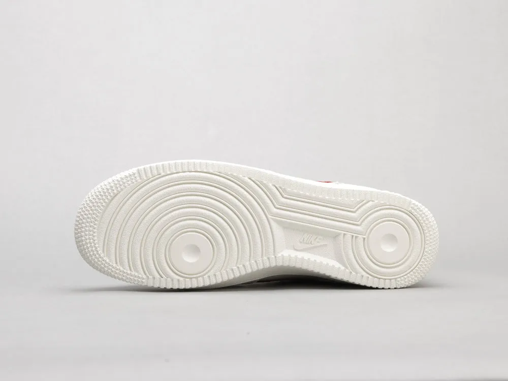 CE - AF1 retro white red low top
