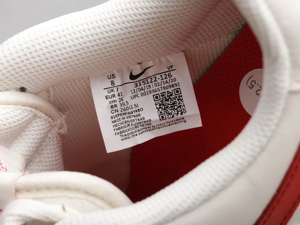 CE - AF1 retro white red low top