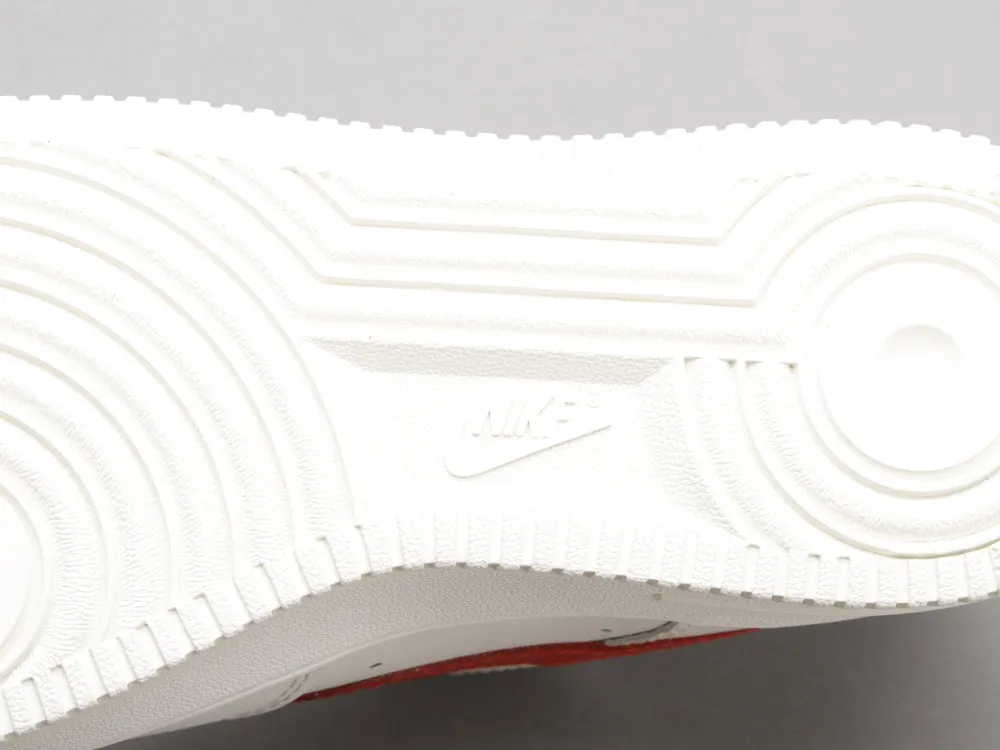 CE - AF1 retro white red low top