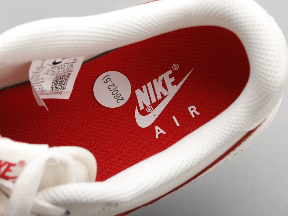 CE - AF1 retro white red low top