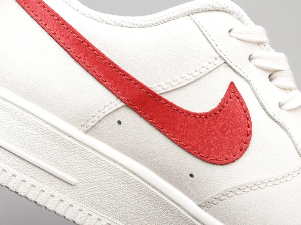 CE - AF1 retro white red low top