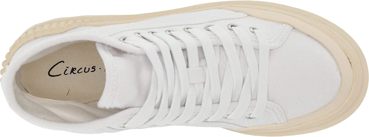 Circus by Sam Edelman Ivey Bright White Lace Up High Top Padded Insole Sneakers
