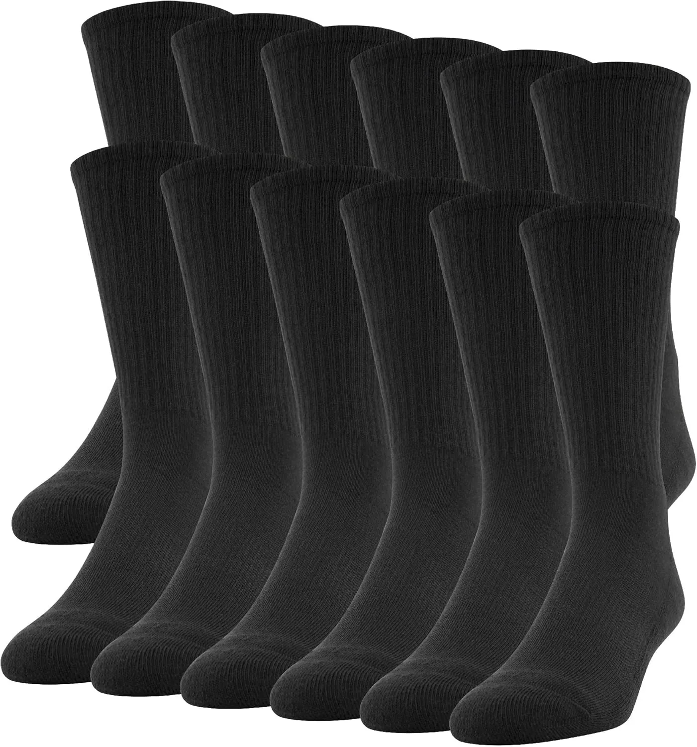 Gildan Men's Performance Crew Socks, 12 Pairs