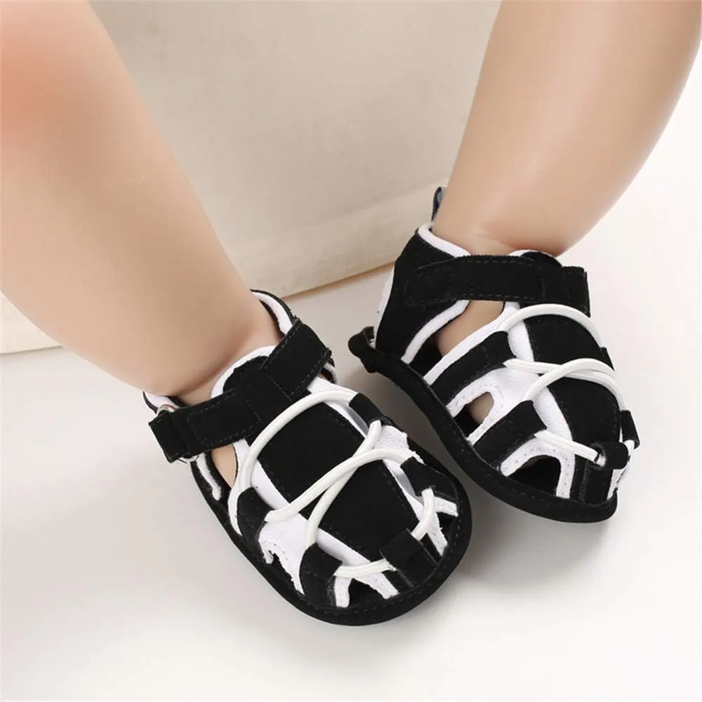 HsdsBebe Infant Baby Boys Girls Summer Beach Sandals Breathable Athletic Anti-slip Soft Sole Newborn First Walker Crib Shoes