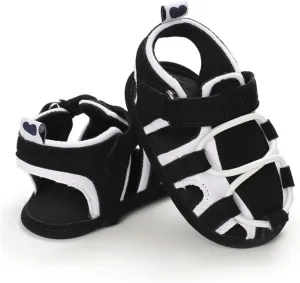HsdsBebe Infant Baby Boys Girls Summer Beach Sandals Breathable Athletic Anti-slip Soft Sole Newborn First Walker Crib Shoes