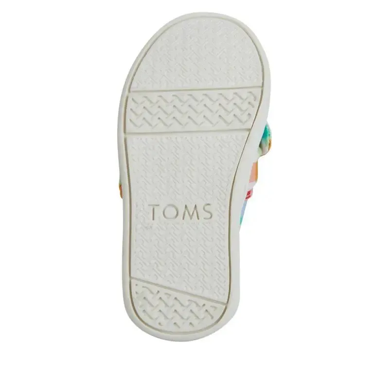 Kids’ TOMS Alpargata Bow (Tiny) – Classic Slip-On with Plaid Style
