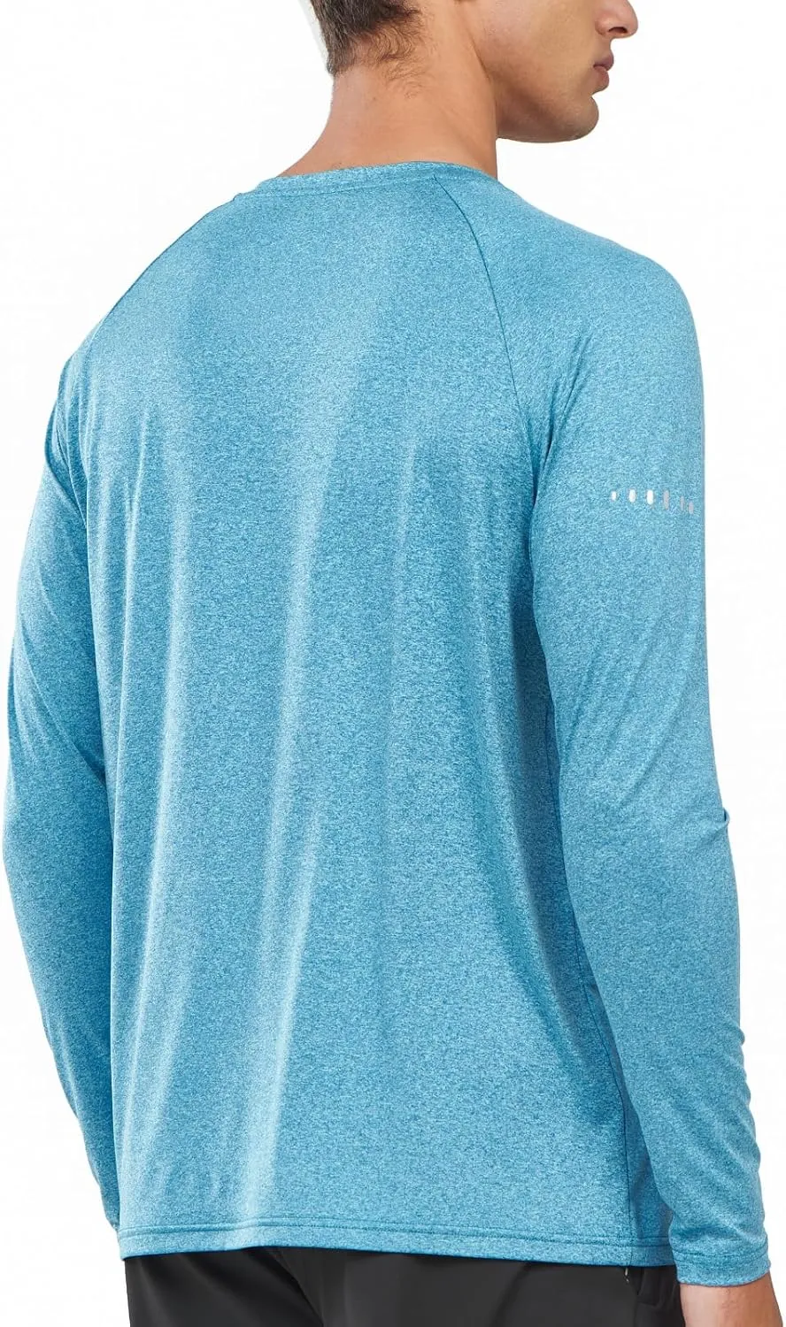 NORTHYARD Men's Sun Protection UPF 50  Shirts Long Sleeve Swim Rash Guard Shirt Workout Running Athletic Gym UV Fish Hiking