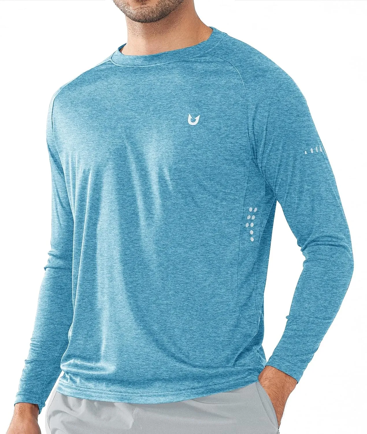 NORTHYARD Men's Sun Protection UPF 50  Shirts Long Sleeve Swim Rash Guard Shirt Workout Running Athletic Gym UV Fish Hiking