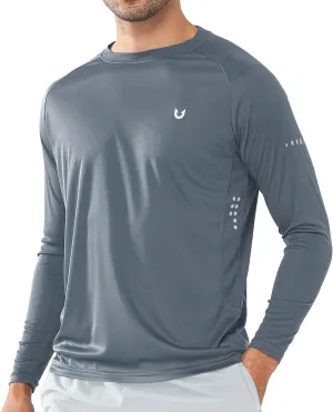 NORTHYARD Men's Sun Protection UPF 50  Shirts Long Sleeve Swim Rash Guard Shirt Workout Running Athletic Gym UV Fish Hiking