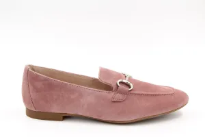 PAUL GREEN Pink Suede Leather Loafer 2596