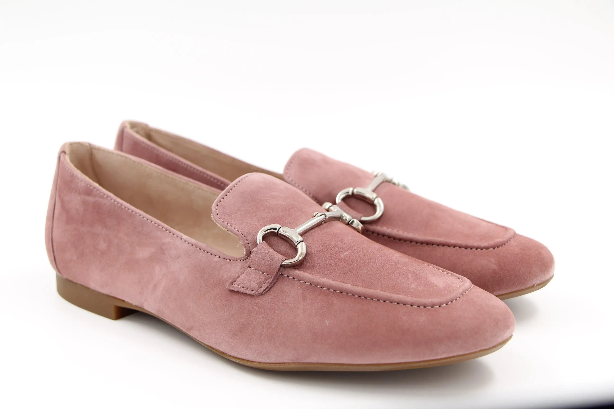 PAUL GREEN Pink Suede Leather Loafer 2596