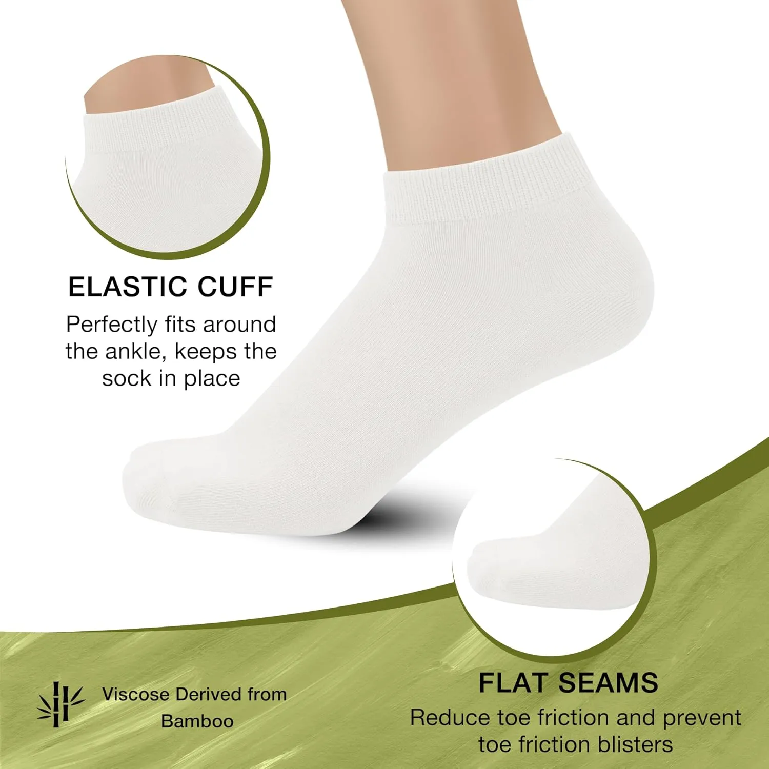 SERISIMPLE Thin Viscose Bamboo Low Cut Ankle Socks Men Breathable Sock Comfort Cool Softy Lightweight Sock 5 Paris