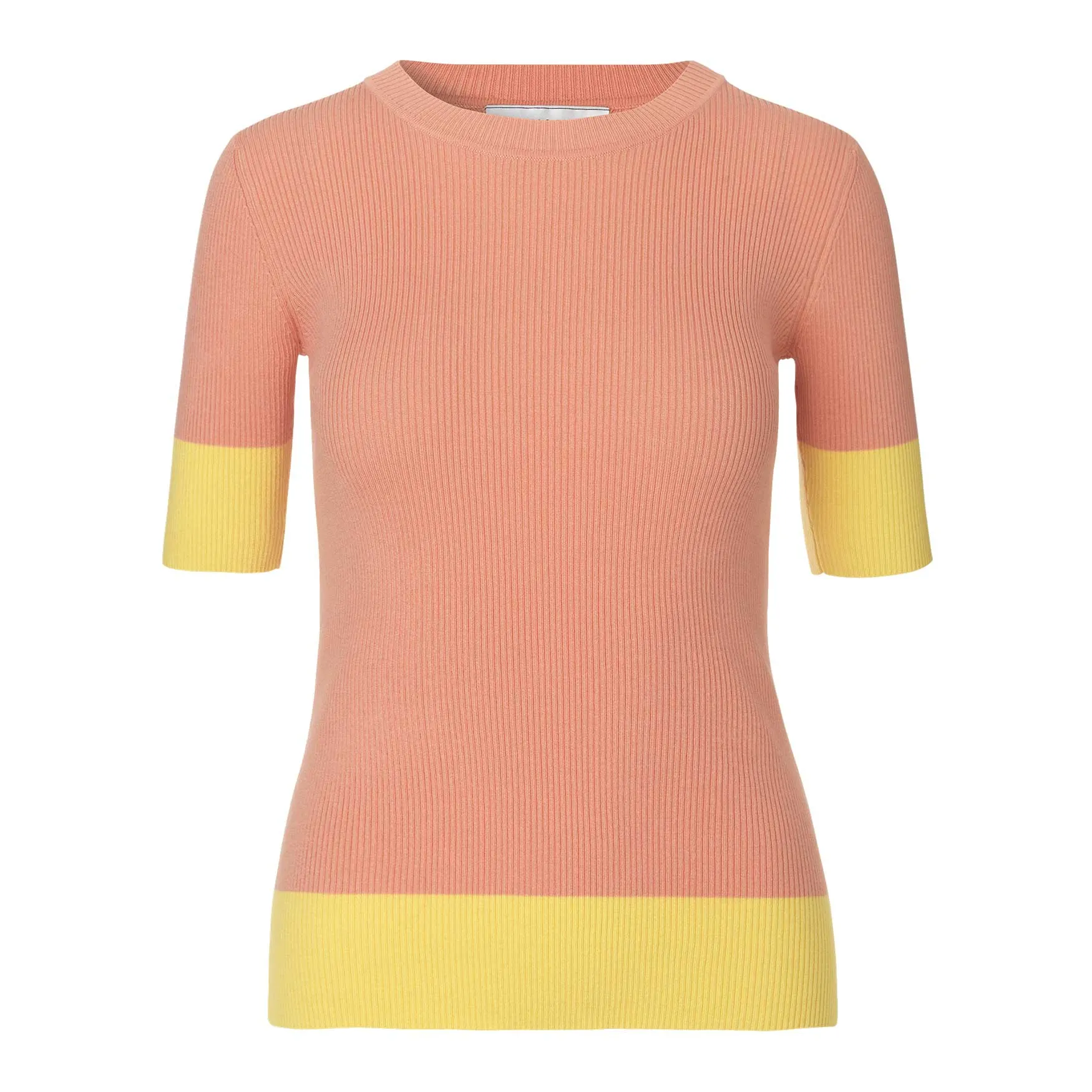 Storm & Marie Nap Top – Salmon/Yellow Stripe