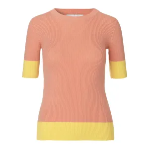 Storm & Marie Nap Top – Salmon/Yellow Stripe